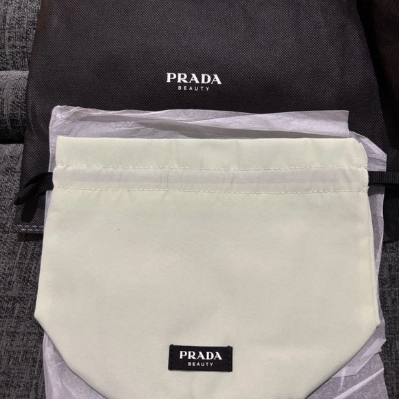 Prada Beauty Pouch Drawstring Light Green Dust Bag . - Picture 11 of 13